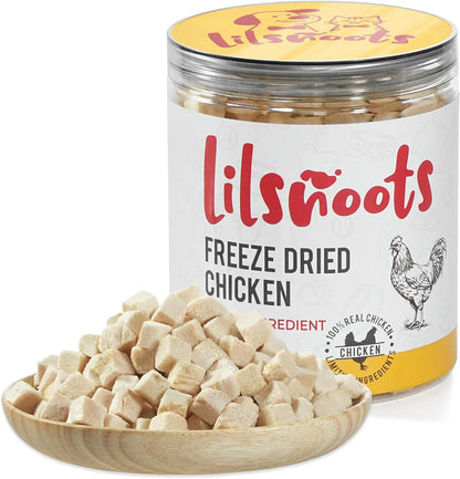 Freeze Dried Chicken Dog Treats Cat Treats, Single Ingredient Raw Chicken Pettreats, Training Treats, Food Meal Topper, Rawhide Free Freeze Dried Chicken High Protein, 5.6Oz11