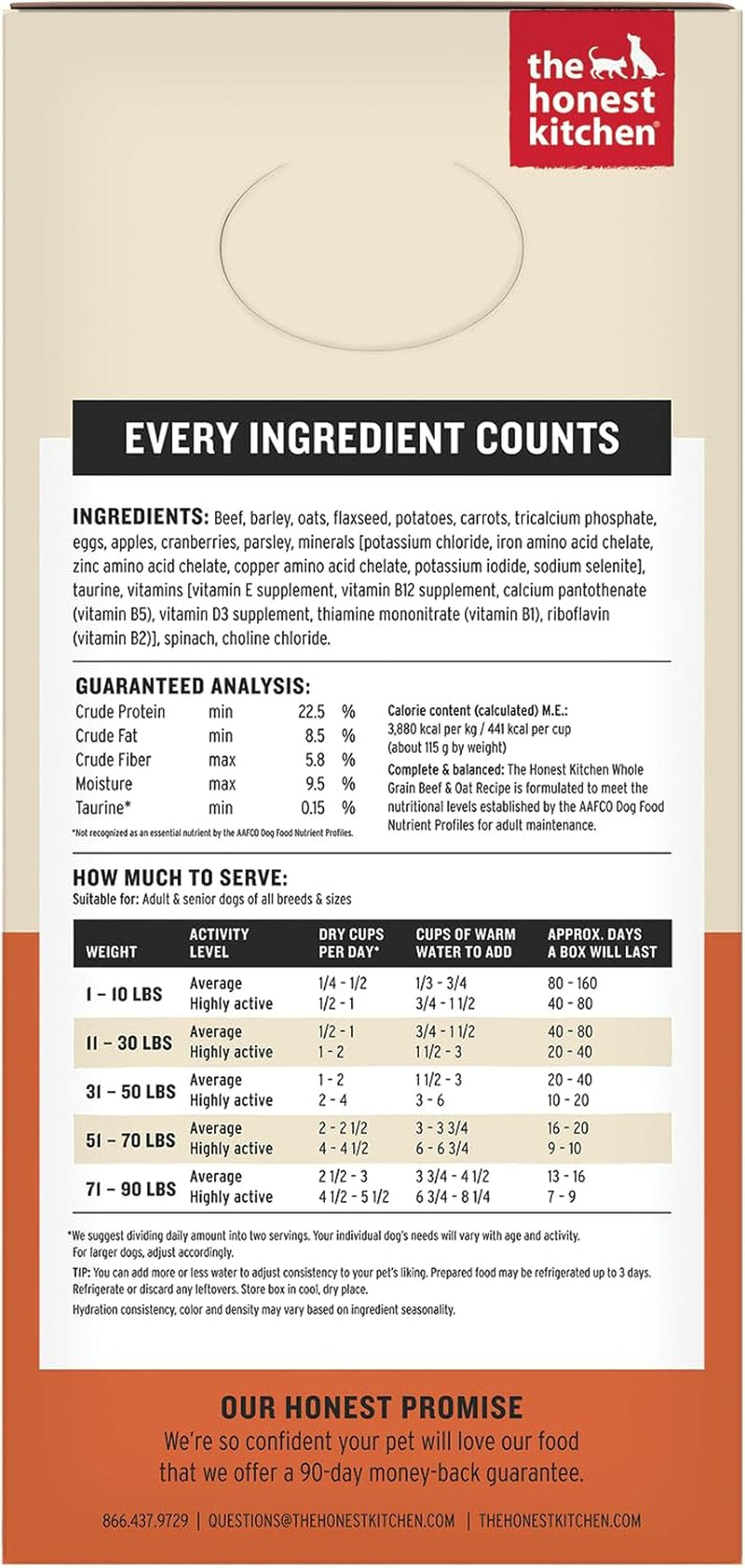 the-honest-kitchen-wholemade-whole-grain-beef-recipe-human-grade-dehydrated-dog-food-just-add-water-supports-digestion-skin-coat-topper-for-dry-or-wet-dog-food-10-lb-box-makes-40-lbs