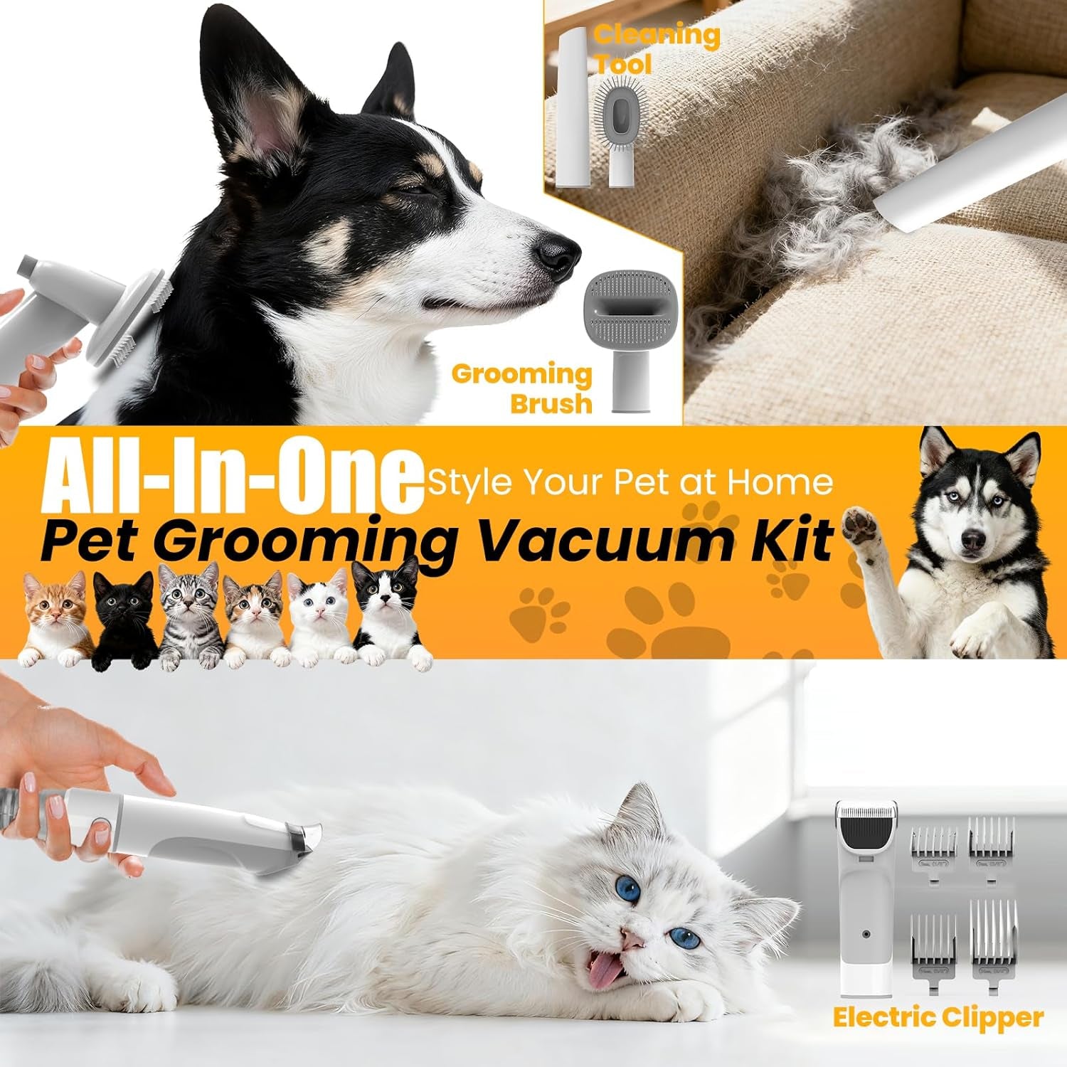 fixr-dog-grooming-vacuum-all-in-one-pet-grooming-kit-with-hair-clipper-shedding-brush-low-noise-12-000pa-dog-hair-remover-vacuum-pet-groomer-set-with-cleaning-brushes-pg01