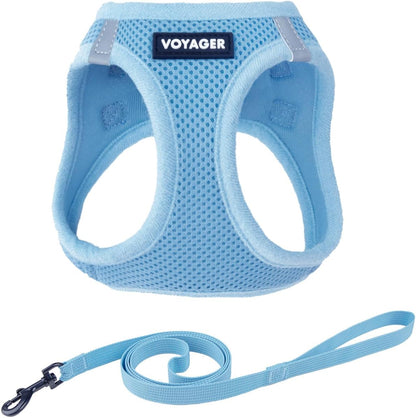 Voyager Step-In Pet Harness - All Weather Mesh, Adjustable Step in Harness for Cats and Dogs by Best Pet Supplies - 307 Set Moss Green, M23