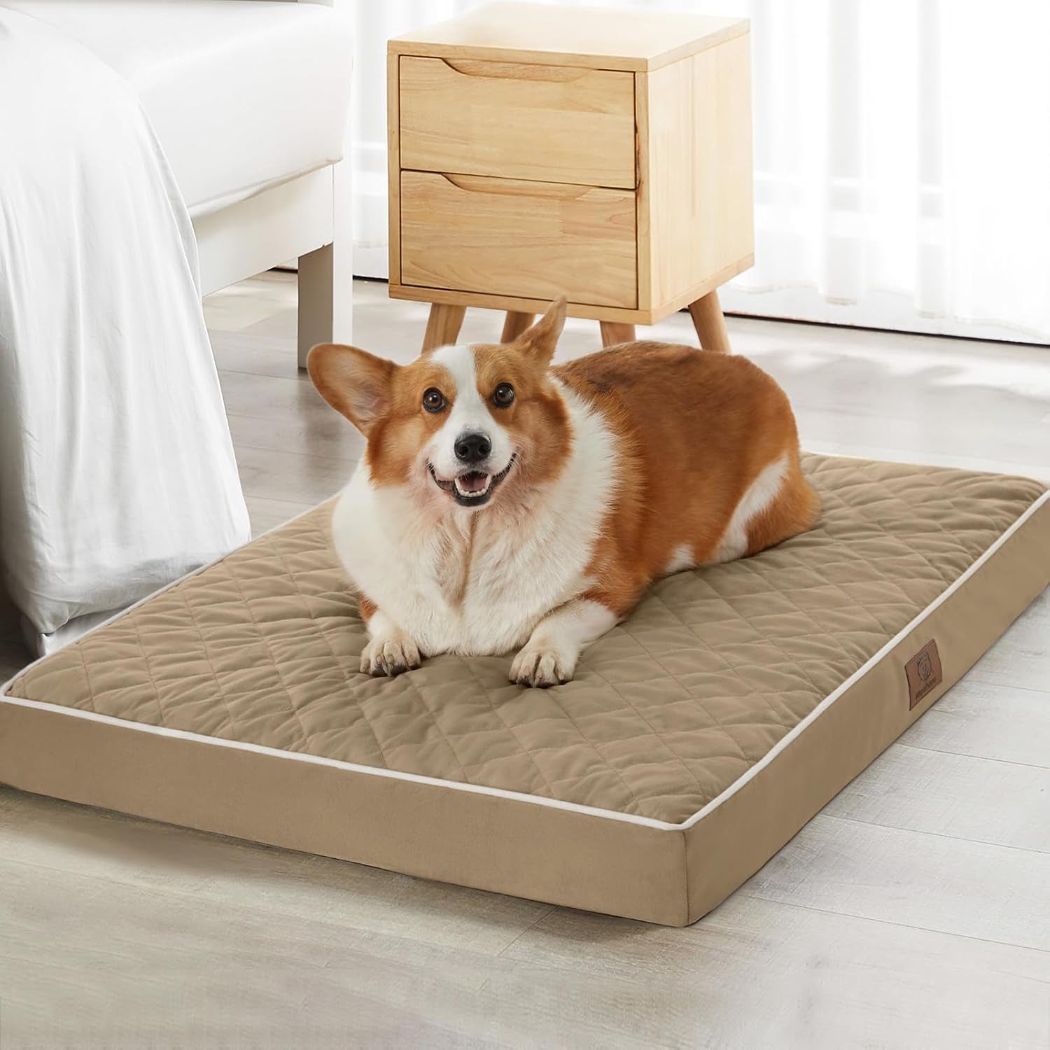 wnpethome-orthopedic-waterproof-extra-large-senior-dogs-bed-for-comfy-sleeping-with-removable-washable-cover-multi-needle-quilting-xl-crate-bed-for-large-sized-dog-relax-light-grey
