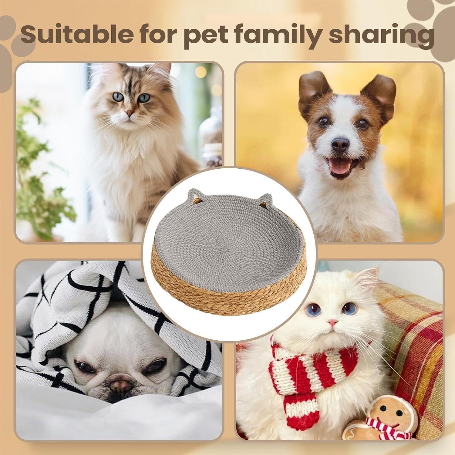 circle-cat-scratcher-breathable-woven-resting-nest-kitten-ear-design-cotton-rope-round-cat-bed-for-play-exercise-enrichment-activity-nail-trimming-paws-care-furniture-safety