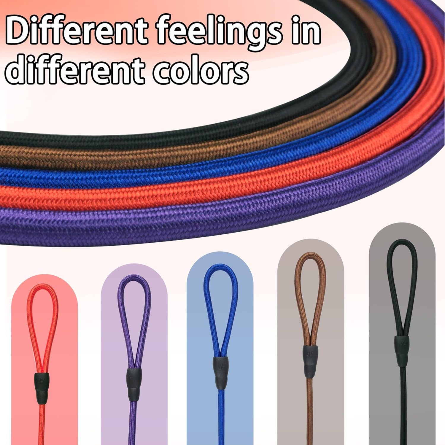 fovrlzse-nylon-dog-leash-5-pack-red-black-blue-brown-purple-4-6ft-training-leash-for-small-to-medium-dogs-10mm-braided-nylon-with-tpu-non-slip-buckle-daily-walking-puppy-training