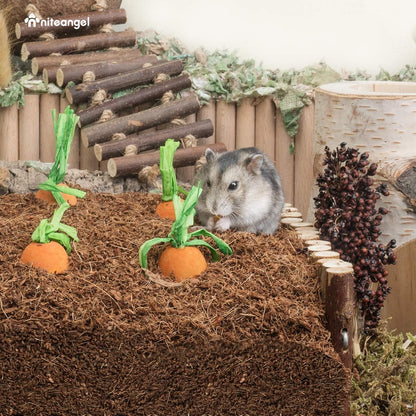 Niteangel Natural Coco/Cork Hamster Bedding: 4L Absorb Odors & Low Dust | Encourages Digging & Burrowing Instinct - Pet Litter for Dwarf Syrian Hamsters Gerbils Mices Degus or Other Small Animal3