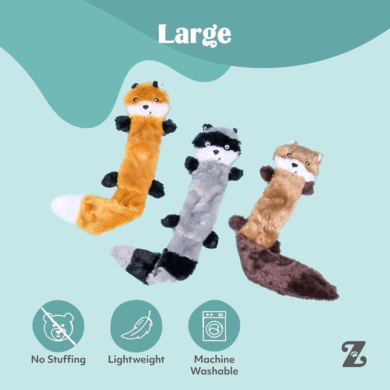 zippypaws-skinny-peltz-no-stuffing-dog-toy-pack-to-keep-them-busy-for-medium-and-large-dogs-squeaky-pet-toys-unstuffed-chew-toys-soft-plush-variety-pack-fox-raccoon-and-squirrel-18