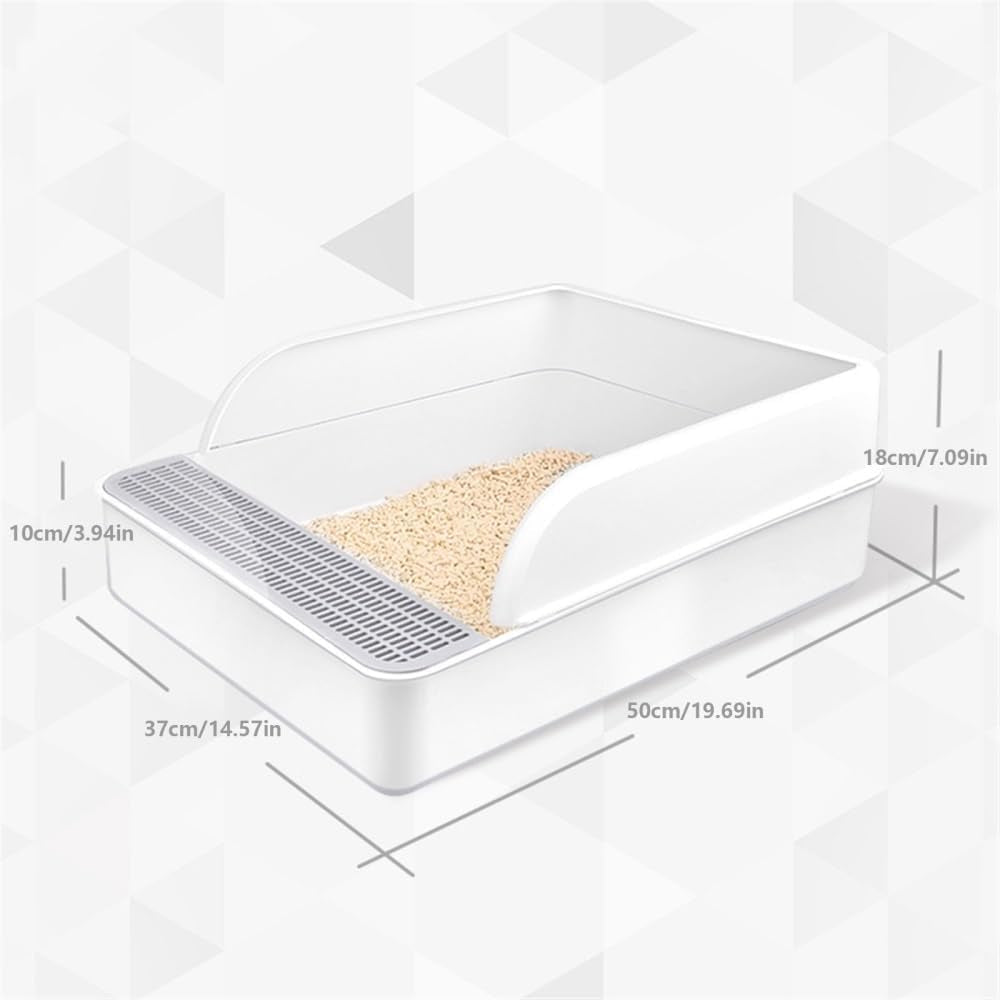 pet-supplies-large-open-cat-litter-box-with-high-sides-scoop-tool-free-assembly