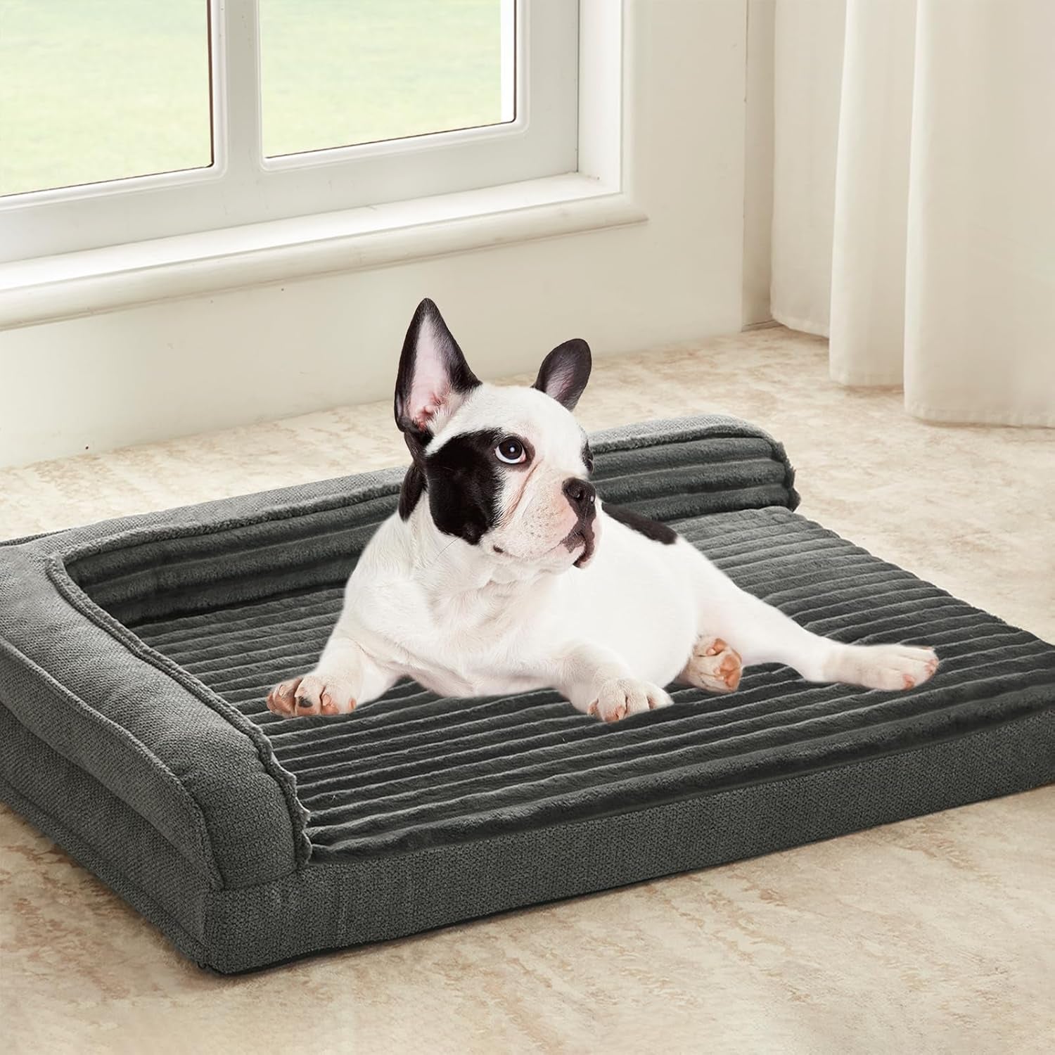 windracing-orthopedic-dog-beds-for-medium-dogs-waterproof-egg-foam-dog-sofa-bed-with-l-bolster-sides-washable-medium-pet-bed-with-removable-cover-non-slip-bottom-36-x-23-inch-gray