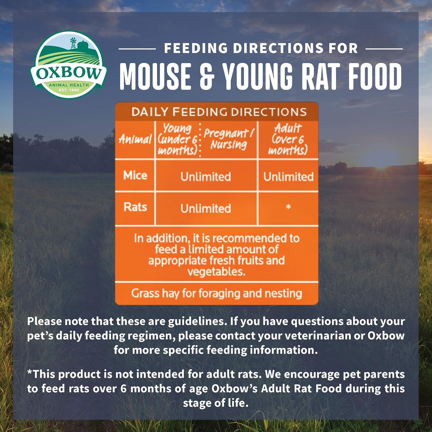 oxbow-garden-select-mouse-young-rat-food-rat-food-pellets-non-gmo-2-lb-uniform-rat-food-pellets-prevent-selective-feeding-vitamins-and-minerals-non-gmo-complete-daily-diet-made-in-usa