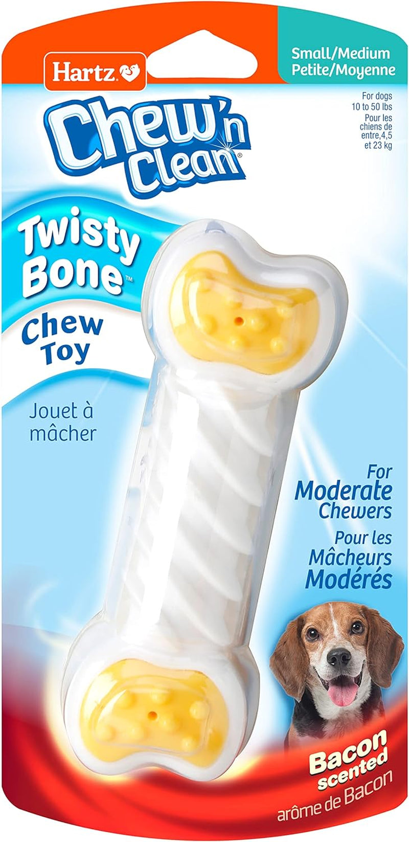 hartz-chew-n-clean-twisty-bone-dog-chew-toy-bacon-scented-for-moderate-chewers-extra-small