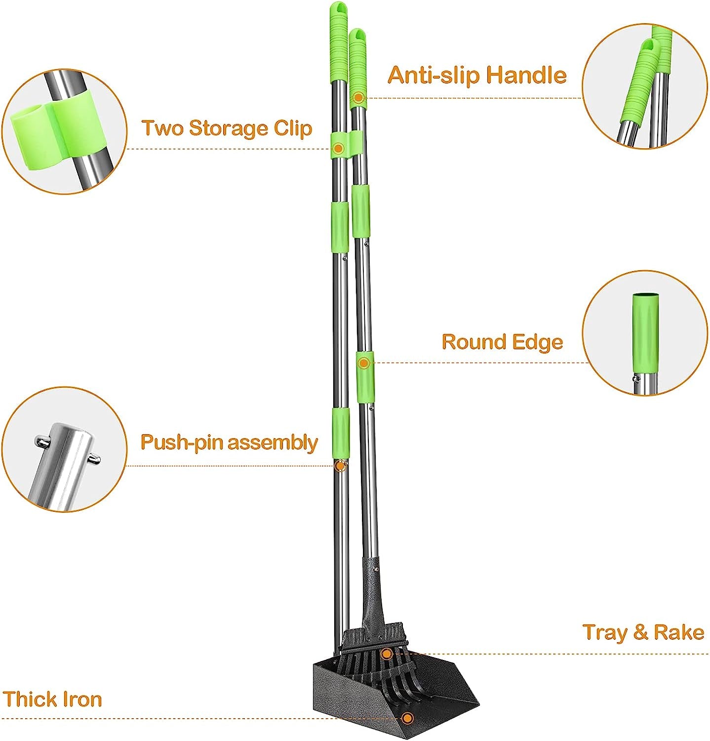 tooge-pooper-scooper-dog-pooper-scooper-long-handle-stainless-metal-tray-and-rake-for-medium-small-dogs-heavy-duty-pet-supplies-to-use-for-grass-dirt-or-gravel