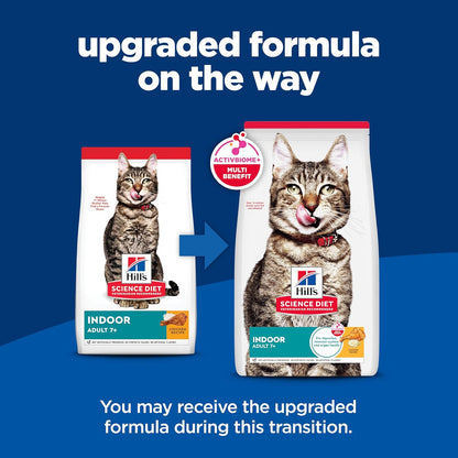 Hill'S Science Diet Adult 7+ Indoor Dry Cat Food | #1 Veterinarian Recommended, Chicken Recipe, 7 Lb. Bag2