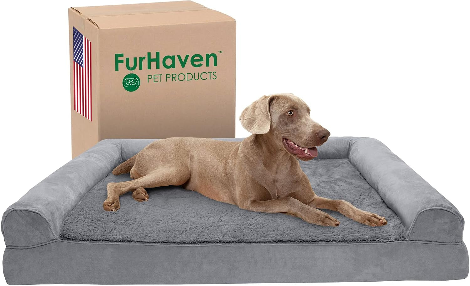furhaven-orthopedic-dog-bed-for-large-dogs-sofa-style-with-cool-gel-top-foam-with-a-solid-orthopedic-foam-base-for-joint-support-removable-washable-cover-jumbo-xl-plush-suede-gray
