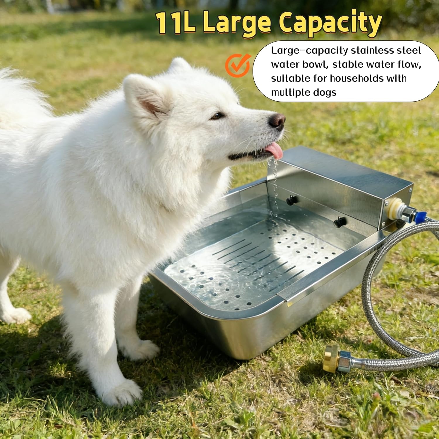 automatic-dog-water-dispenser-3-gallon-stainless-steel-outdoor-drinking-bowl-for-large-dogs-self-filling-water-bowl-with-a-filter-design-to-filter-large-debris11l-b
