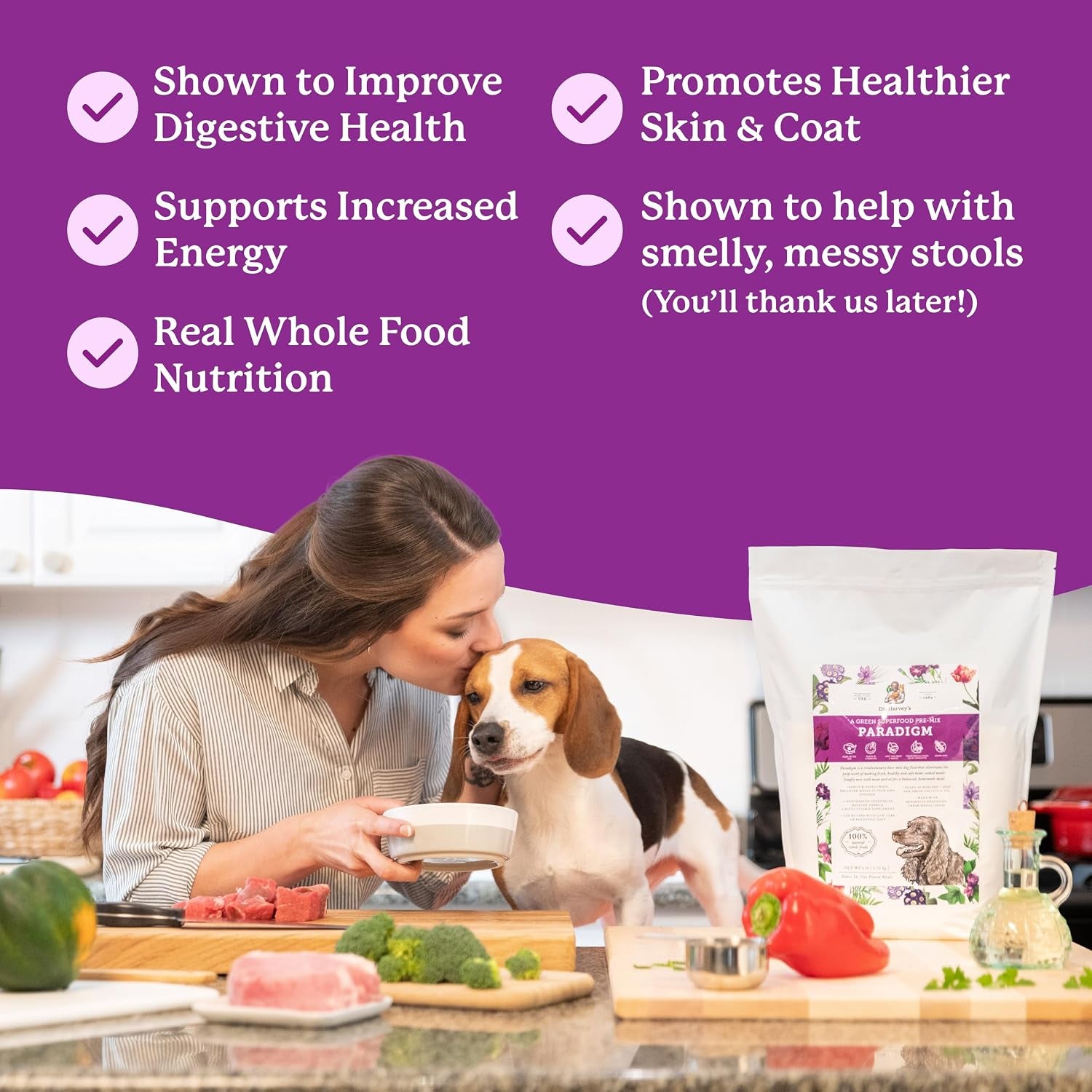 dr-harveys-paradigm-green-superfood-dog-food-human-grade-dehydrated-grain-free-base-mix-for-dogs-diabetic-low-carb-ketogenic-diet-6-pounds