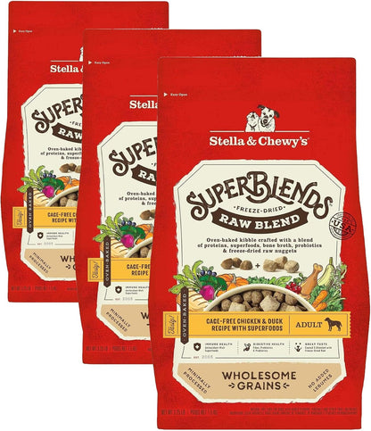 Stella & Chewy'S Superblends Raw Blend Wholesome Grains Grass-Fed Beef, Beef Liver & Lamb Recipe with Superfoods, 3.25 Lb. Bag18