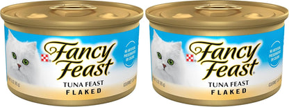 Purina Fancy Feast Wet Cat Food Flaked Tuna Feast - (Pack of 24) 3 Oz. Cans12