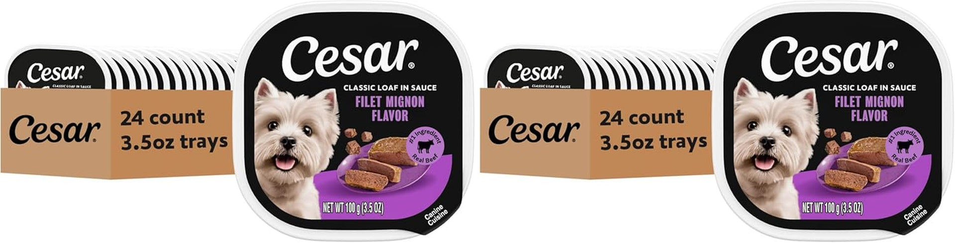 cesar-classic-loaf-in-sauce-wet-dog-food-filet-mignon-3-5-oz-24-count-made-in-usa-real-beef-1-ingredient-no-fillers-added-sugar-artificial-flavors-use-as-meal-or-topper-easy-peel-trays