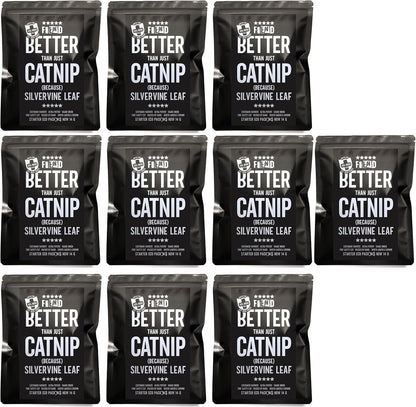 Catnip + Silvervine Safety-Cut Fine Cat Nip + Silver Vine 1.5 Cup (1.8 Oz) | VEGAN Ultra Potent Bulk Rescue Pack - North American - Go Ahead, Create a Monster! Human Food Grade FIEND9