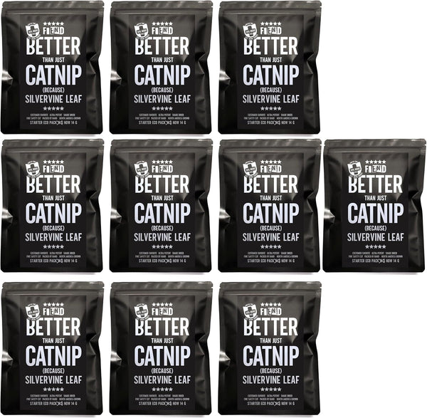 Catnip + Silvervine Safety-Cut Fine Cat Nip + Silver Vine 1.5 Cup (1.8 Oz) | VEGAN Ultra Potent Bulk Rescue Pack - North American - Go Ahead, Create a Monster! Human Food Grade FIEND9