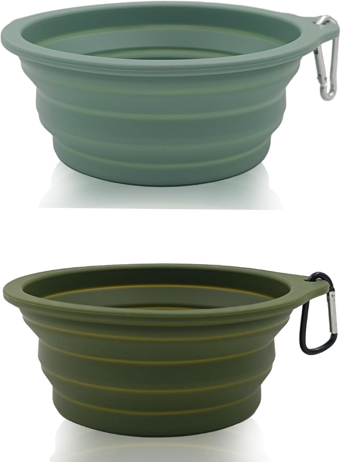 2-pack-collapsible-dog-travel-bowls-21oz-600ml-100-food-grade-silicone-integrated-molding-no-plastic-rim-portable-pet-feeding-watering-dishes-for-outdoors-with-clasp-bpa-free
