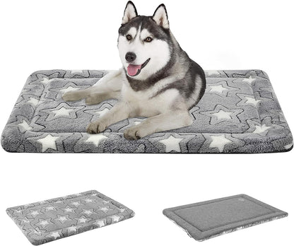 EMPSIGN Dog Crate Pad for 42"X28" Dog Crate, Star Pattern/Grey | Reversible Kennel Mat (Cool & Warm), Machine Washable, Cozy Star Pattern Sleeping Pad, All-Season Pet Bed15