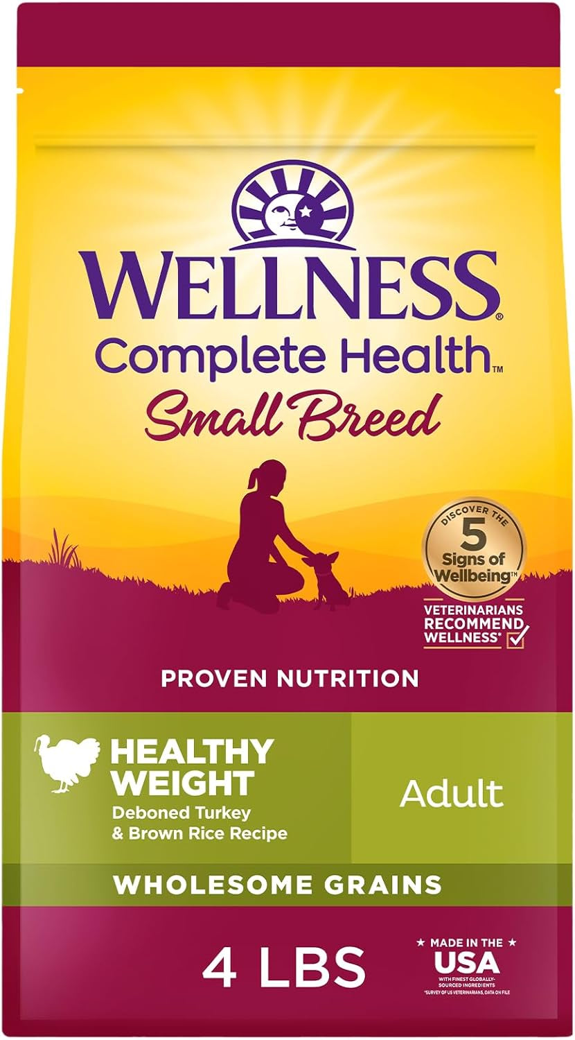 wellness-complete-health-small-breed-adult-dry-dog-food-wholesome-grain-kibble-natural-turkey-and-oatmeal-recipe-4-lb-bag