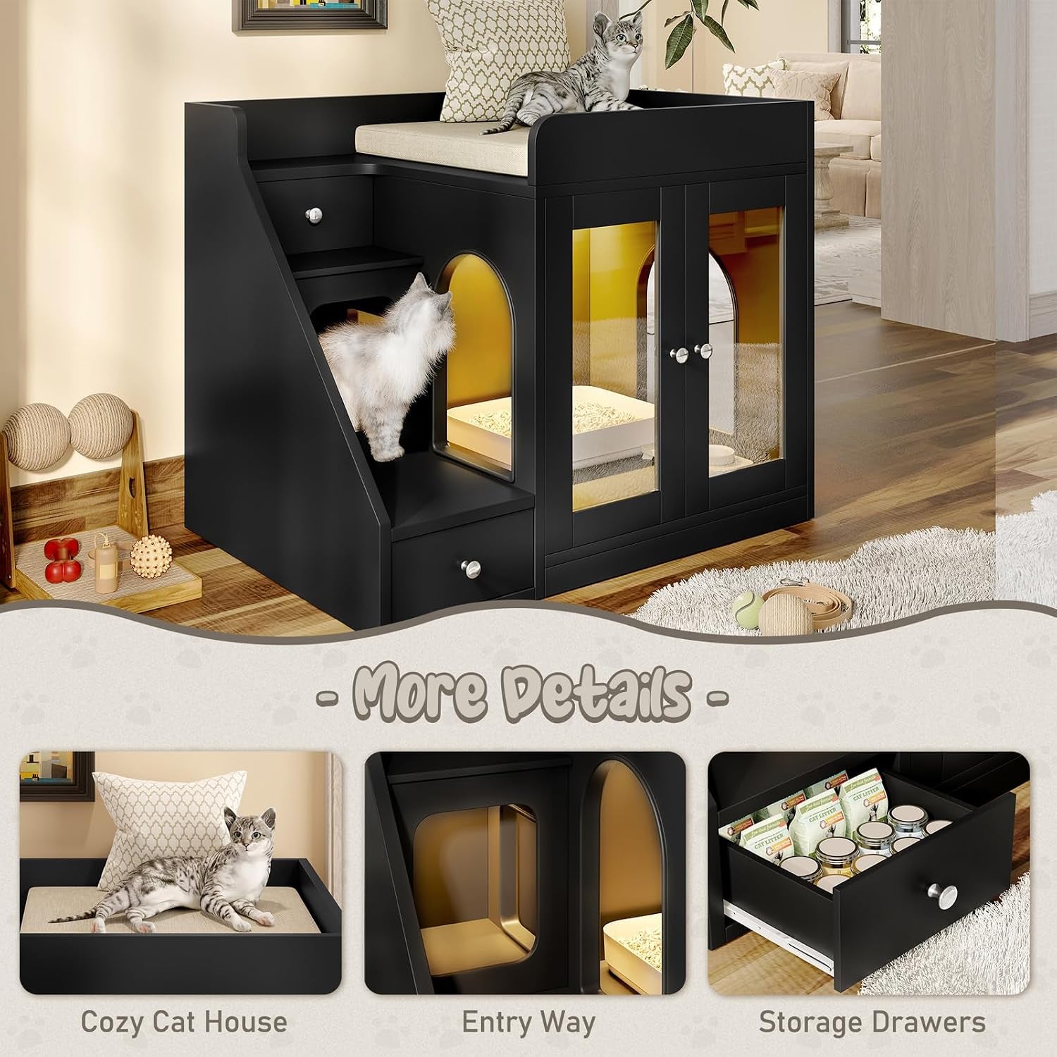 cat-litter-box-enclosure-with-light-hidden-litter-box-furniture-with-2-storage-drawers-smart-doors-cat-house-side-table-for-living-room-entryway-black