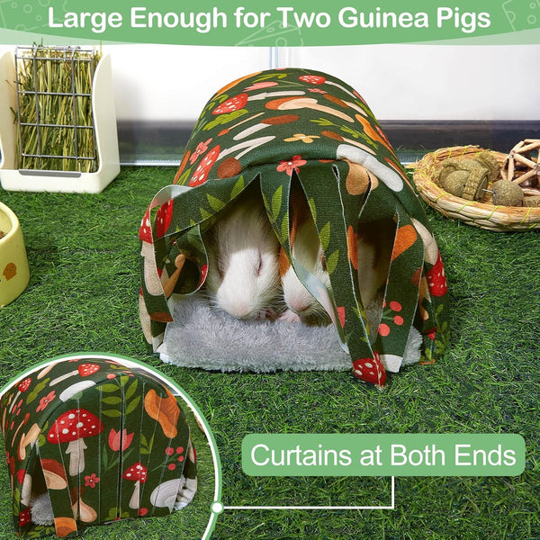Unicorn Catcher Washable Guinea Pig Tunnel with Curtains for Small Animals | Cozy Small Pet Hideout Featuring Curtains for Privacy Ideal for Hamsters, Chinchillas and Bunnies to Rest and Play4