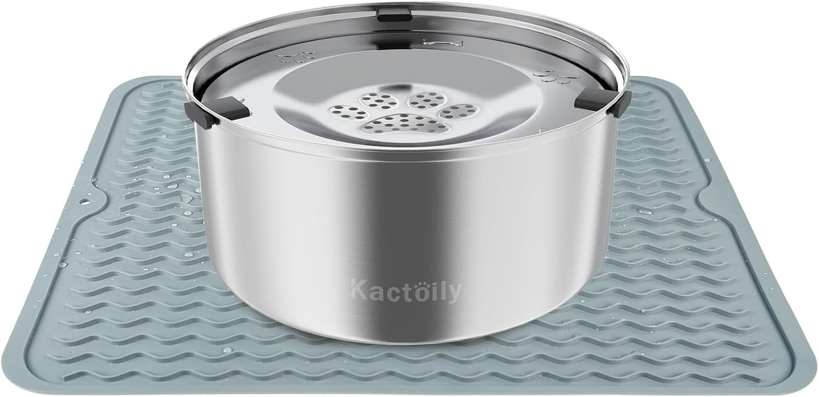 kactoily-3l-101oz-large-capacity-dog-water-bowl-stainless-steel-no-spill-dog-bowls-slow-drinking-dog-water-feeder-dispenser