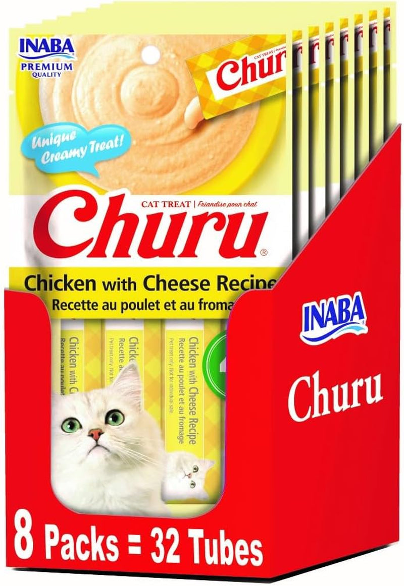 inaba-churu-lickable-puree-natural-cat-treats-tuna-recipe-4-servings-per-package-8-packages-32-tubes