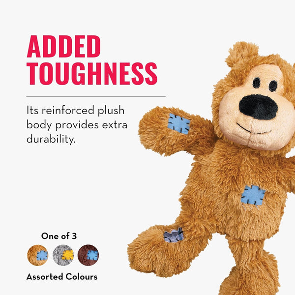 KONG Wild Knots Bears - Durable Dog Toys with Internal Knotted Ropes and Minimal Stuffing for Less Mess (Assorted Colors) (Medium/Large)6
