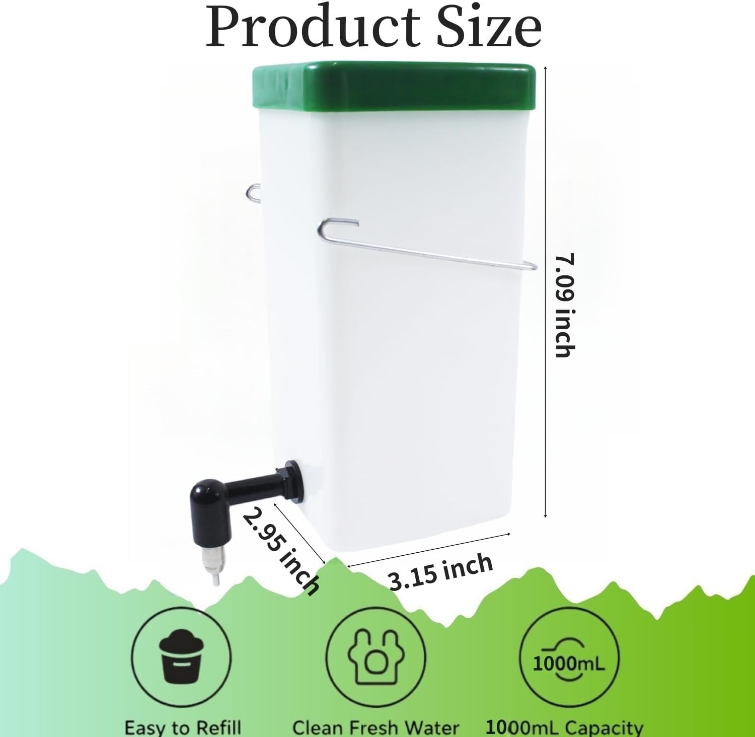 2pack-rabbit-water-bottle-for-cage-32oz-small-animal-water-dispenser-water-bottle-for-small-pet-bunny-ferret-hamster-guinea-pig-rabbit-chinchilla-mouse-rat-gerbil-clear-2-pack-32-ounce