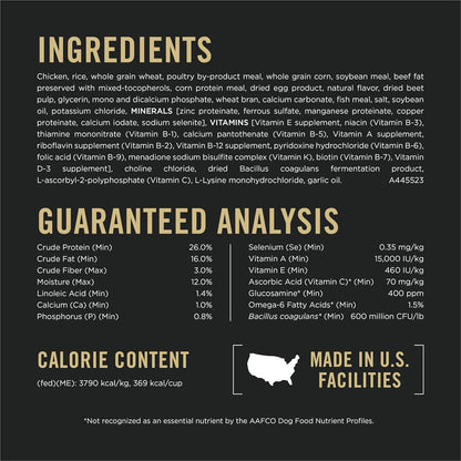Purina Pro Plan Complete Essentials Shredded Blend Chicken and Rice Dog Food Dry Formula with Probiotics for Dogs - 35 Lb. Bag4