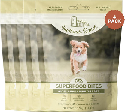 BADLANDS RANCH by Katherine Heigl – Superfood Bite Freeze-Dried Raw Beef Liver Dog Treats – High Protein Single-Ingredient Snacks for Training, Rewards & Daily Wellness10