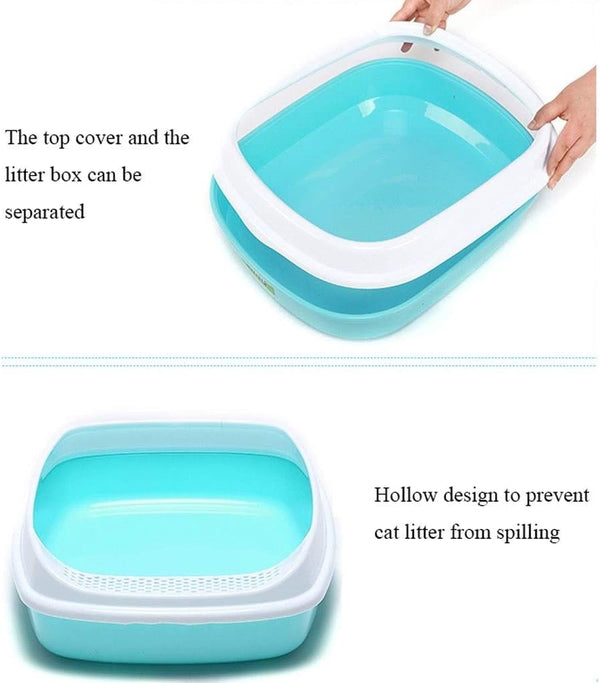 Dog Potty Training Toilet ﻿ Open Cat Litter with Pedal Toilet Large Space Capacity Sand Bowl Pet Supplies(Pink)5