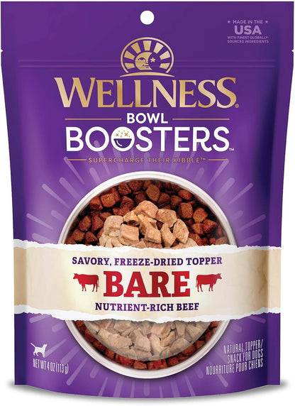 Wellness Bowl Boosters Digestive Health Dog Food Topper with Freeze Dried Pieces for Small, Medium, and Large Breeds, Sensitive Stomach, Grain Free, Natural, Chicken Recipe, 4 Oz Bag10