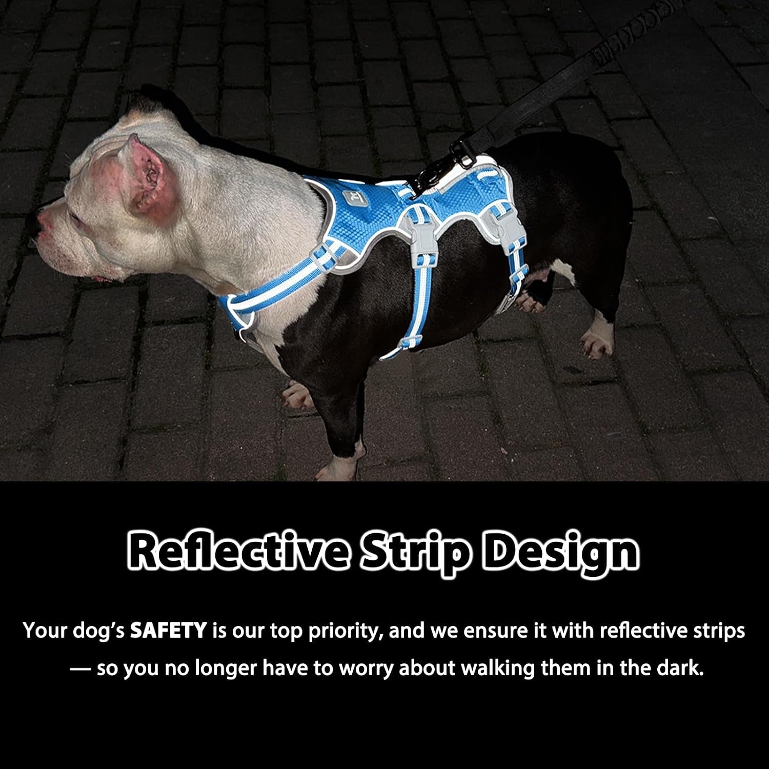 huntboo-escape-proof-dog-harness-escape-artist-harness-reflective-harness-with-padded-handle-breathable-durable-adjustable-vest-for-medium-dogs-walking-training-and-running-gear-blue-m