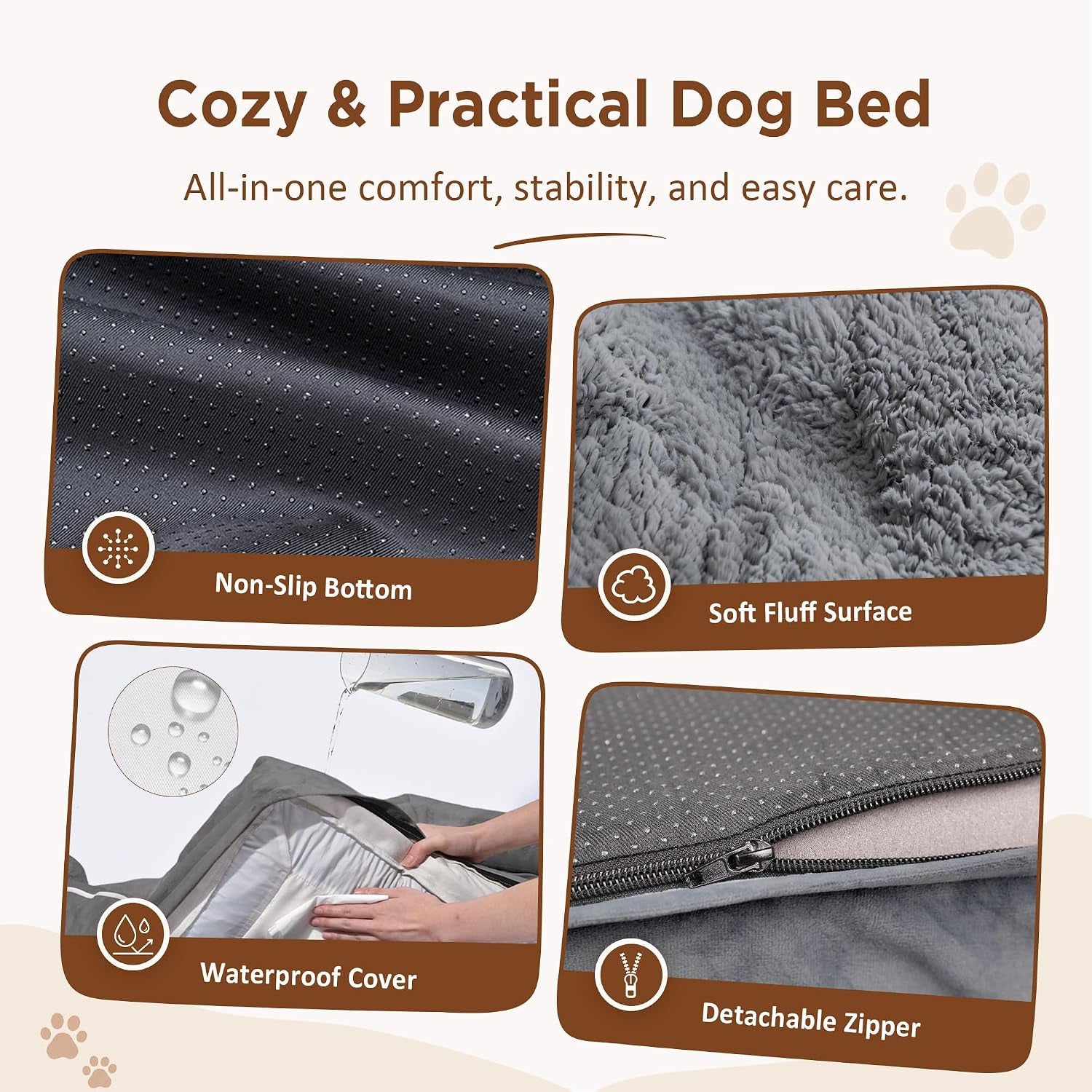 comfort-expression-orthopedic-dog-bed-for-extra-large-dogs-with-bolster-waterproof-dog-couch-bed-with-washable-cover-non-slip-bottom-supportive-egg-crate-foam-xl-pet-bed-42x30-inch