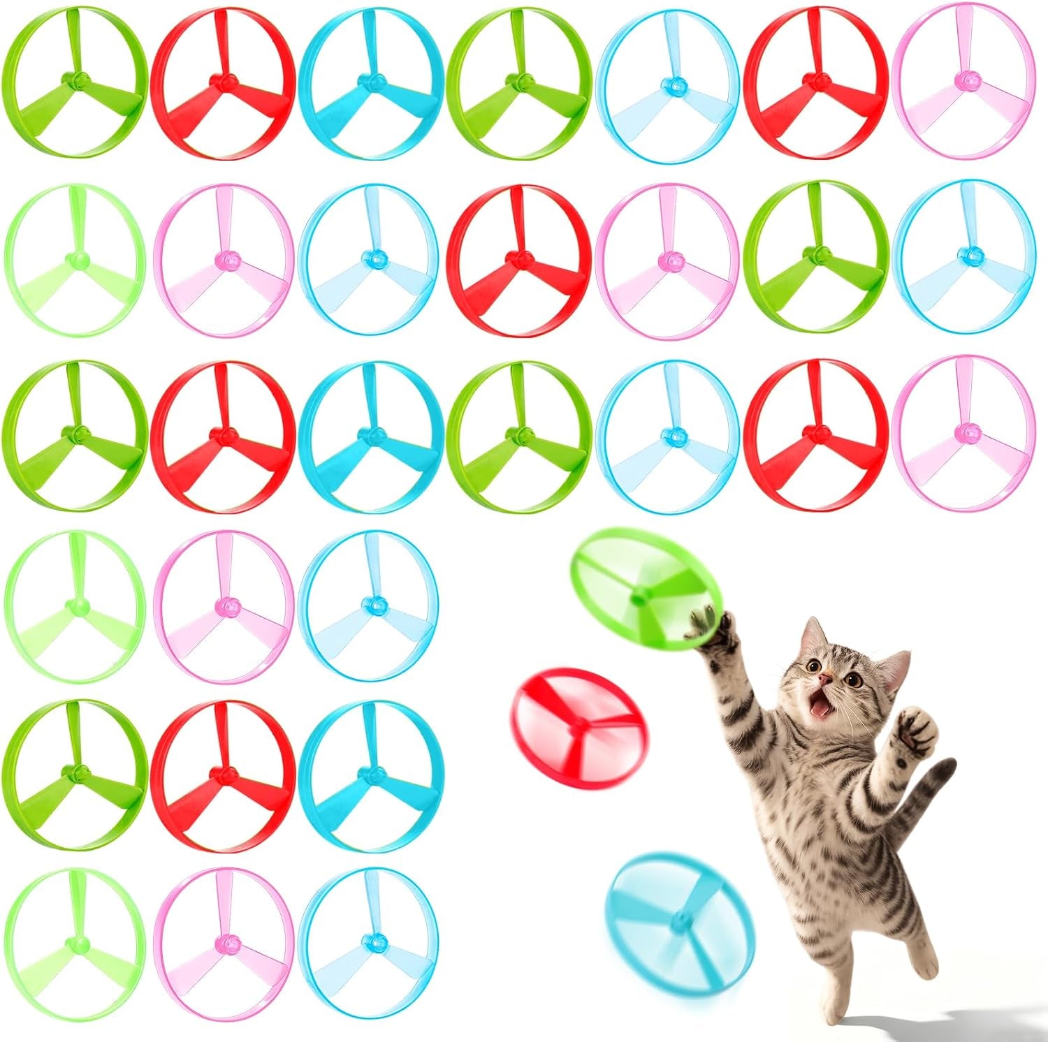 baborui-cat-toy-disc-launcher-rechargeable-interactive-cat-fetch-toy-launcher-with-8-flying-discs-flying-enrichment-toys-for-indoor-bored-kittens-adult-cats-yellow