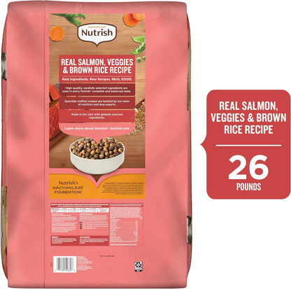 Nutrish Salmon Dry Dog Food, 26 Lb. Bag (Rachael Ray) | Complete & Balanced Nutrition for Small, Medium and Large Breed Adult Dogs, Veterinarian Reviewed Formula3