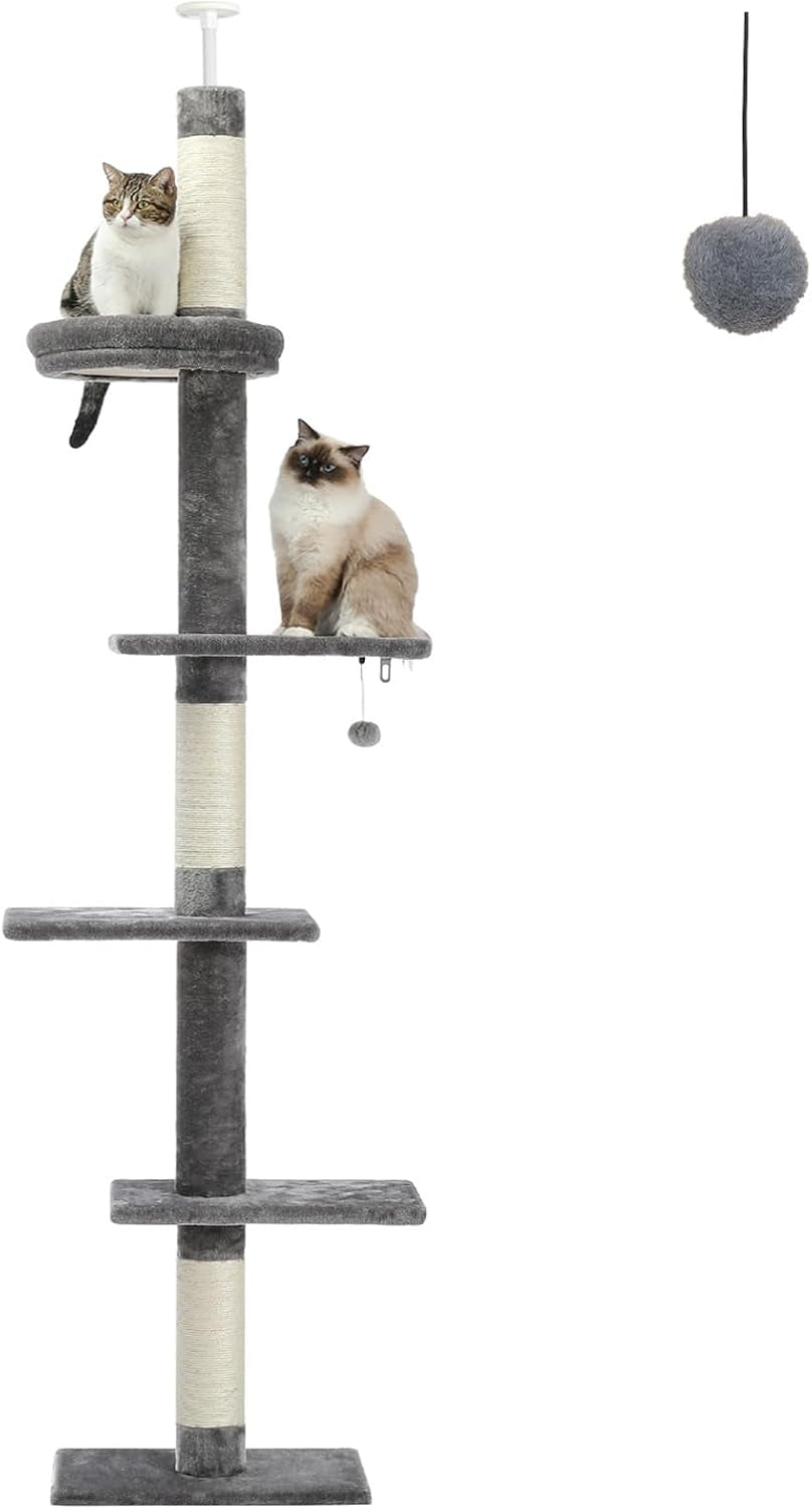 petepela-cat-tree-for-indoor-cats-34-6-small-cat-tower-with-scratching-posts-2-condos-scratching-ramp-dangling-toys-cat-play-house-for-kittens-and-small-cats-compact-tower-with-thick-sisal-posts-2-condos-dangling-toys-a-cozy-top-bed-for-kittens-small-cats