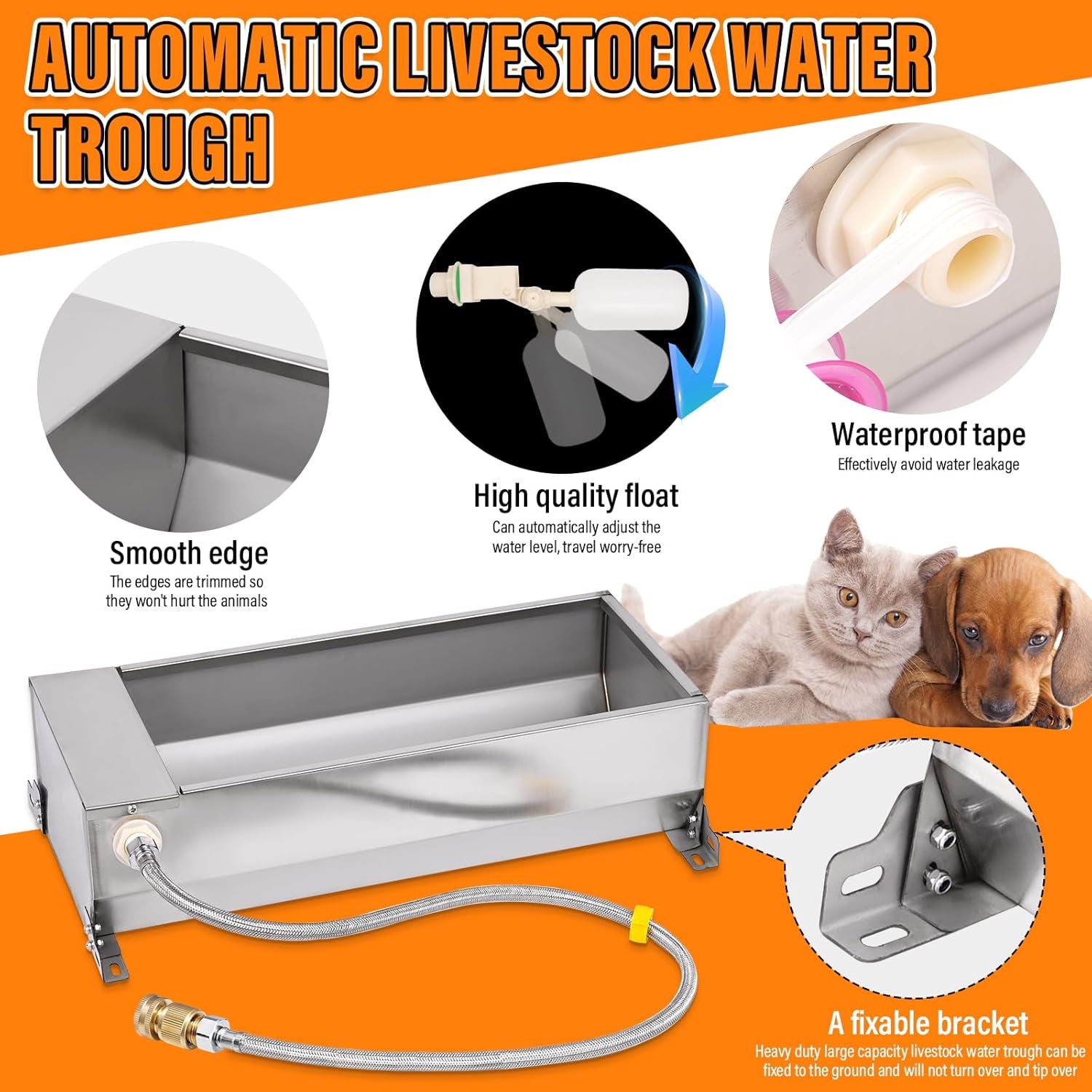 automatic-livestock-water-trough-large-capacity-self-filling-dog-waterer-outdoor-animal-drinking-water-bowl-dispenser-with-float-valve-stainless-steel-water-trough-for-horse-goat-pig-dog-sheep