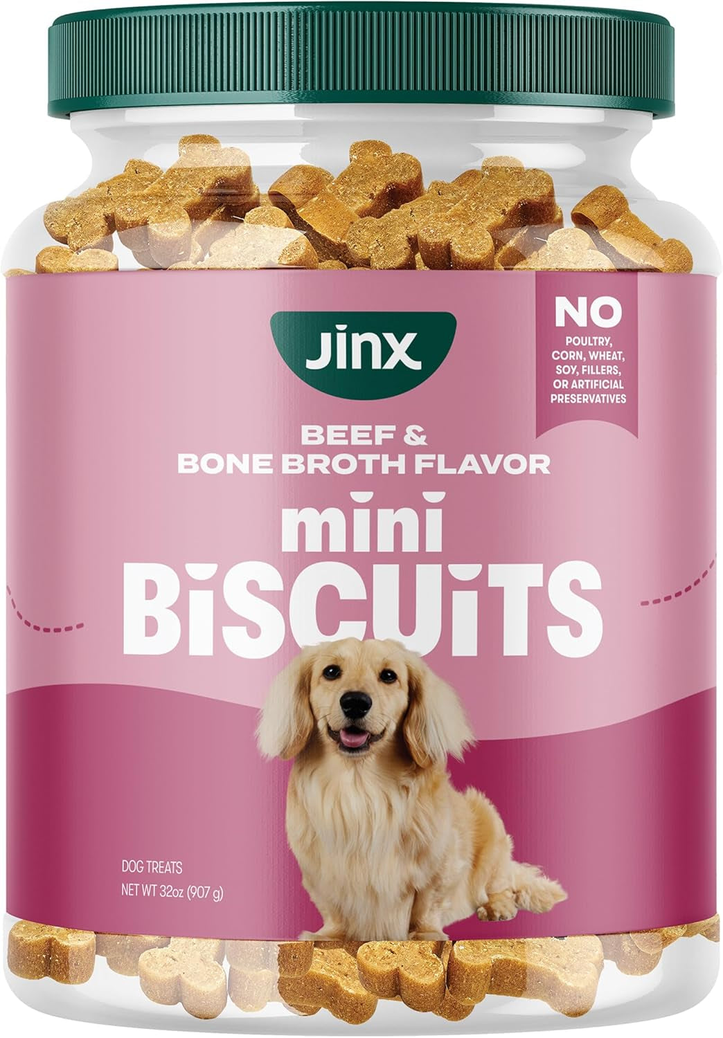 jinx-dog-biscuits-oven-baked-dog-treats-with-salmon-bone-broth-16oz-1-pack-crunchy-healthy-dog-treat-superfood-rich-with-real-salmon-dog-cookies-for-puppies-adults-senior-dogs