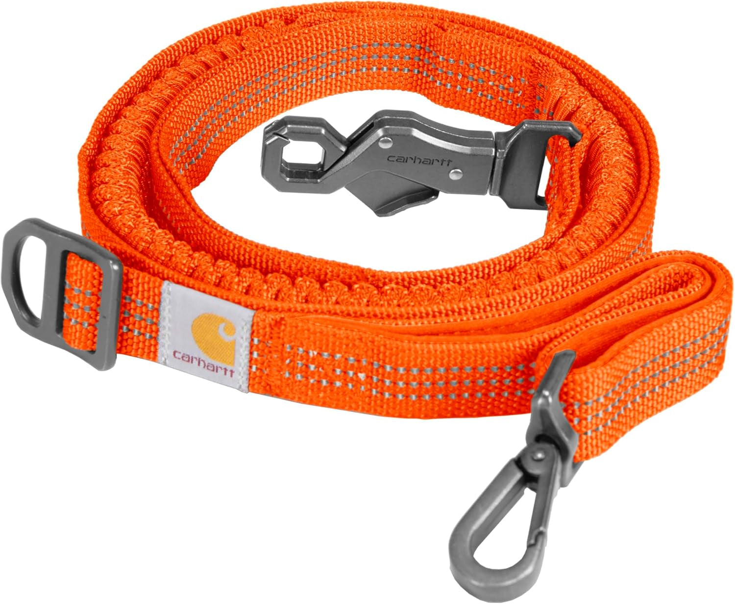 carhartt-pet-durable-nylon-webbing-shock-absorbing-leash-for-dogs-reflective-stitching-for-visibility-carhartt-brown-shock-absorbing-large