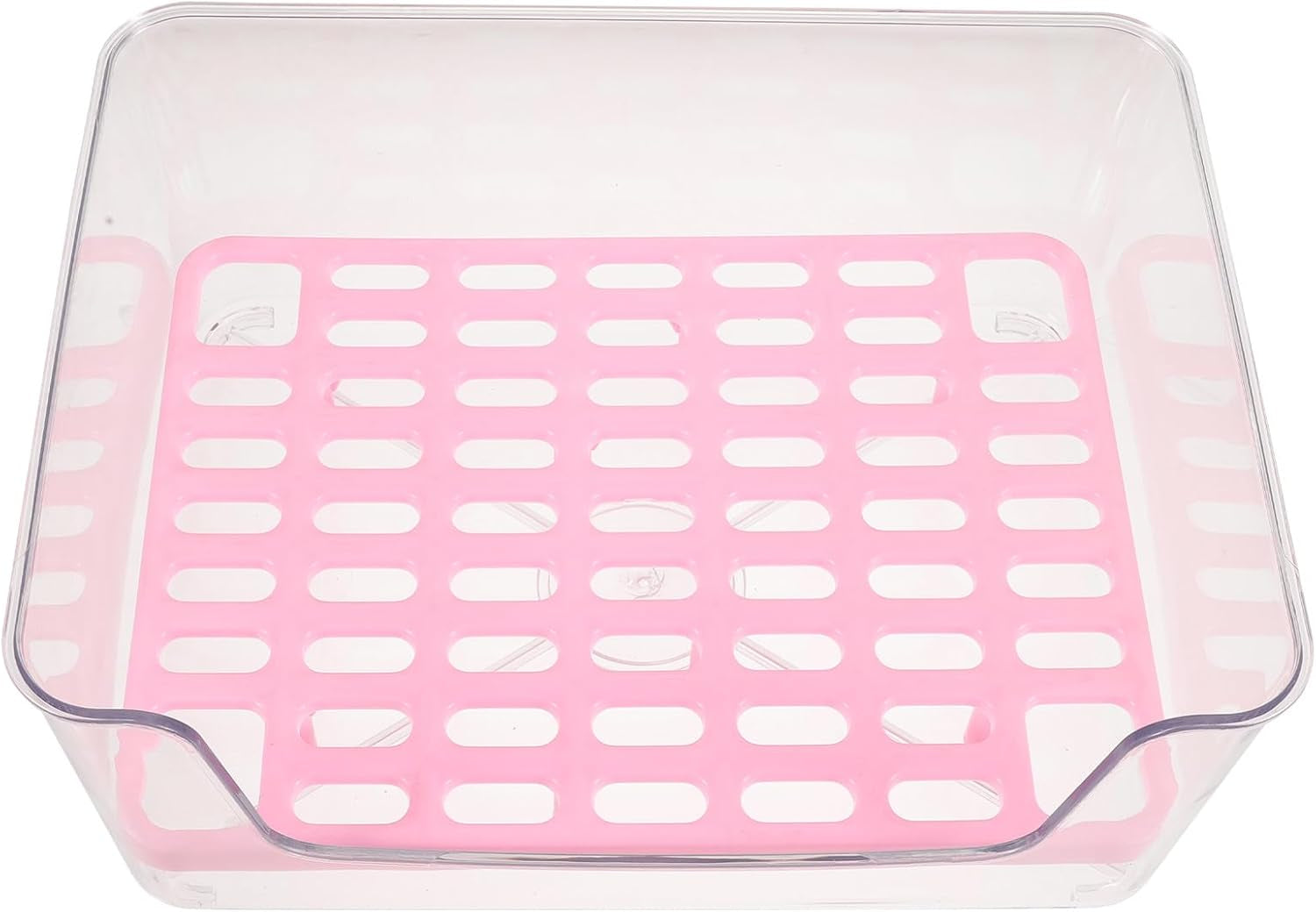 upkoch-semi-enclosed-cat-toilet-litter-box-with-high-sides-acrylic-medium-pink-pet-bedpan-splash-proof-for-kitten-housebreaking-and-travel-use