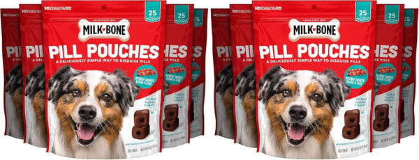 Milk-Bone Pill Pouches Dog Treats with Real Chicken, 25 Count Bags (Pack of 5; 125 Total Treats)9