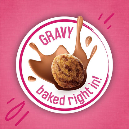 Purina Friskies Gravy Swirlers with Flavors of Chicken, Salmon and Gravy Dry Cat Food - 3.15 Lb. Bag4
