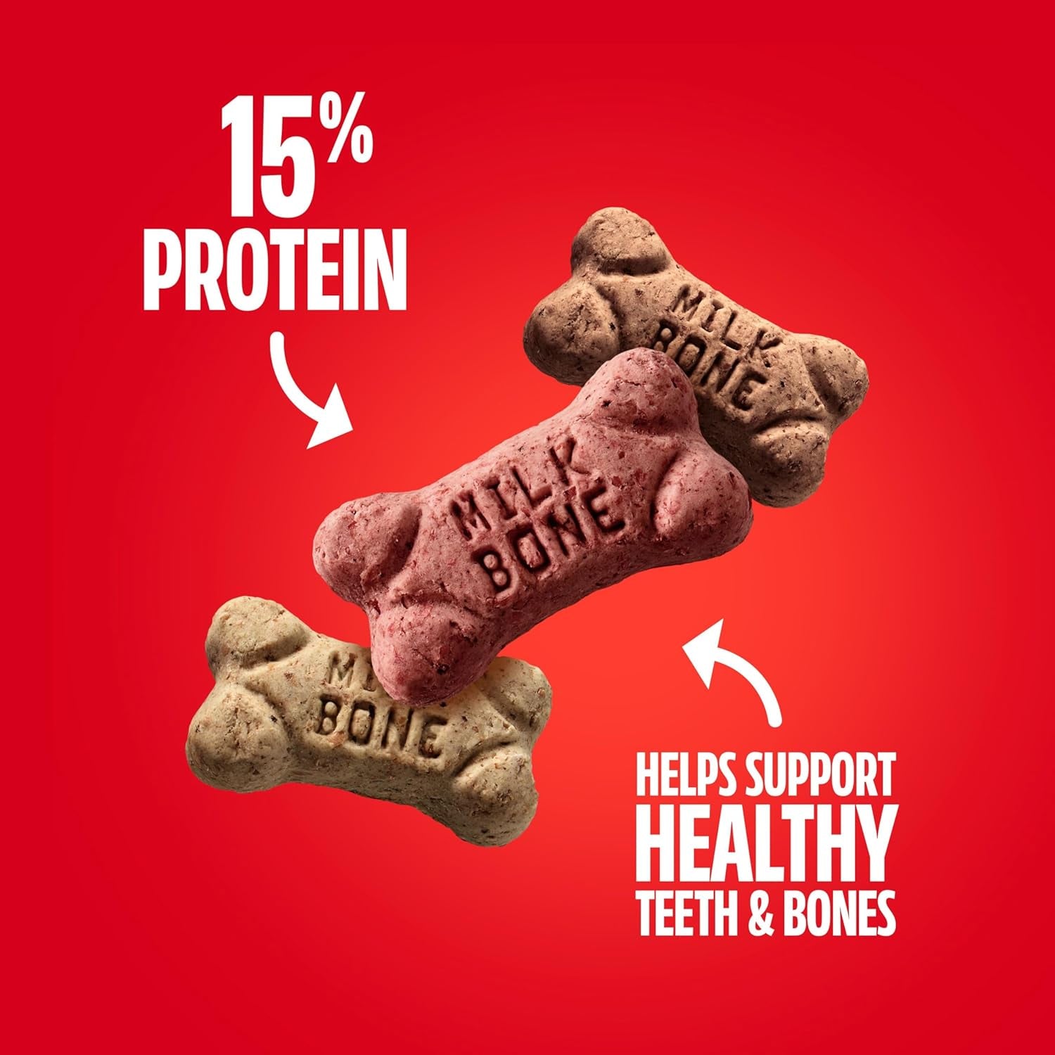 milk-bone-flavor-snacks-mini-s-dog-biscuits-flavored-crunchy-dog-treats-36-oz-canister-5-calories-per-treat-15-protein-3-flavors-per-canister-beef-chicken-bacon-naturally-artificially-flavored