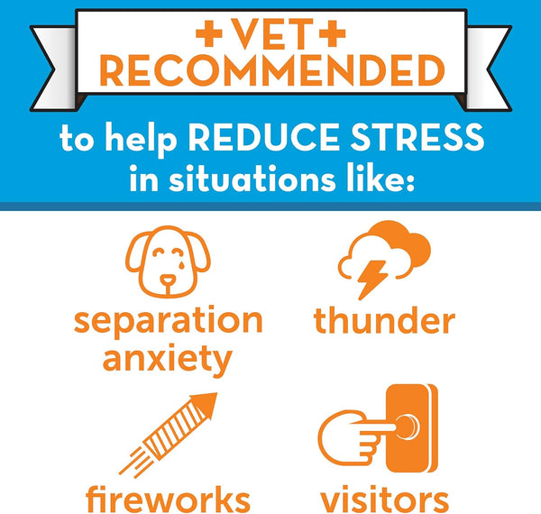Thunderease Dog Calming Pheromone Diffuser Refill | Powered by ADAPTIL | Vet Recommended to Relieve Separation Anxiety, Stress Barking and Chewing, and the Fear of Fireworks and Thunderstorms (30 Day | Vet Recommended, Powered by Adaptil Helps Separation Anxiety, Stress Barking & Chewing, Fear of Fireworks & Thunderstorms3