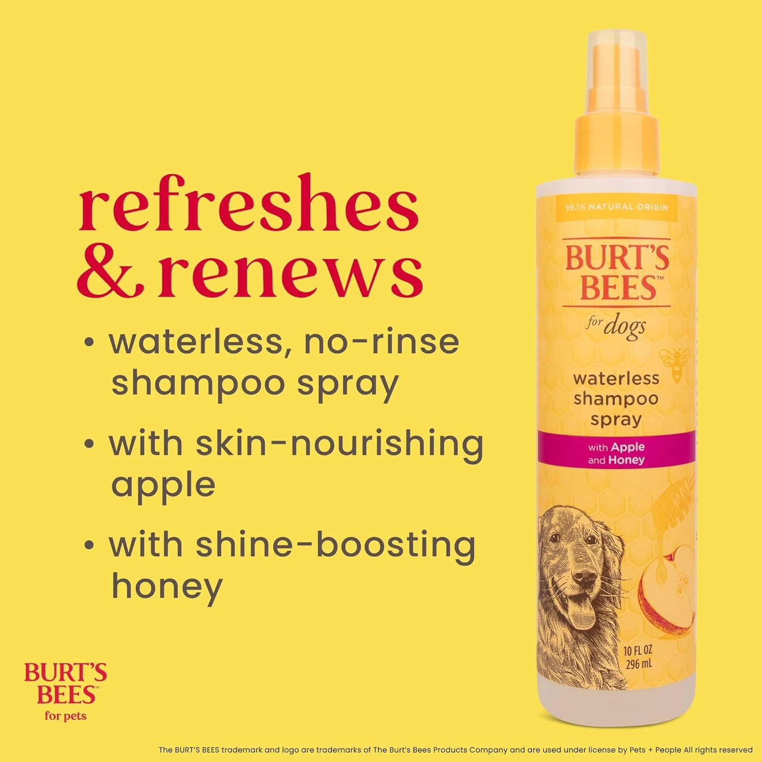 burts-bees-for-pets-waterless-shampoo-spray-with-apple-honey-10-fl-oz-no-rinse-waterless-formula-ph-balanced-ideal-for-quick-touch-ups-between-full-baths-no-sulfates-parabens-or-phthalates